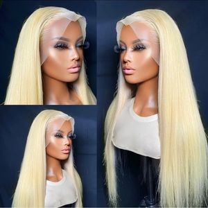 28 inch Russian Straight Blonde Wig Unit